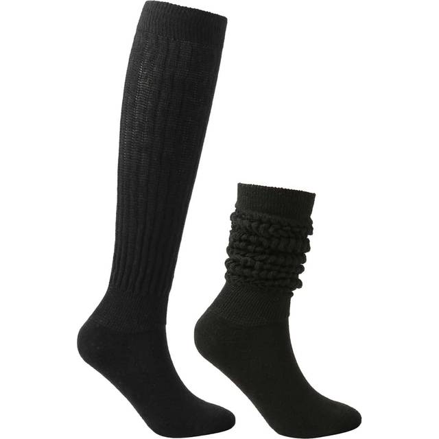 SHEIN 1 Pair Women&#39;s Mid-High Tube Slouch Socks