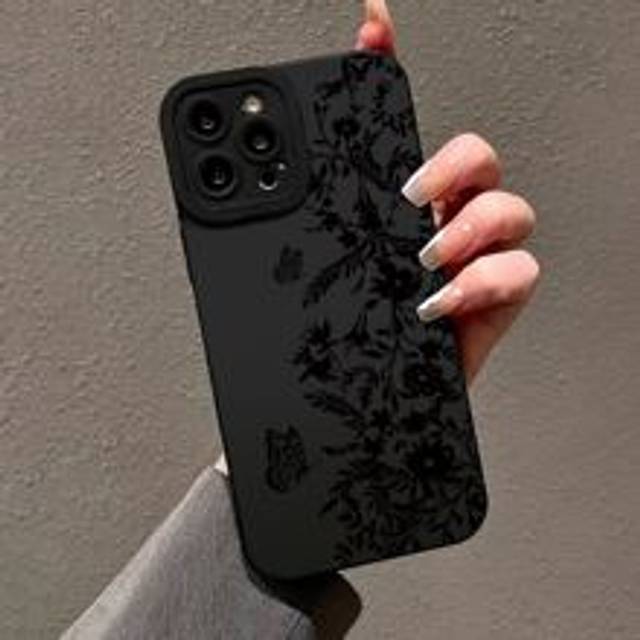 SHEIN Floral Pattern Phone Case Compatible With iPhone 15/15Pro/15Plus/15Promax