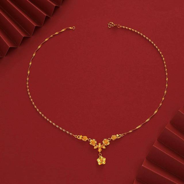 SHEIN Flower Charm Necklace Valentines,Mom,Mother,Mother&#39;s Day,Gift