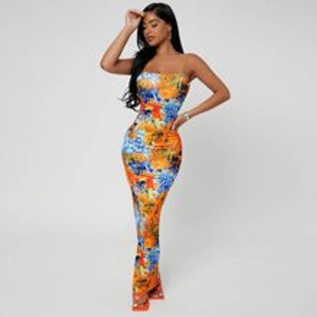 SHEIN Sundress;Summer Graphic Print Tight And Sexy Holiday Suspender Dress,Summer Dresses For Women