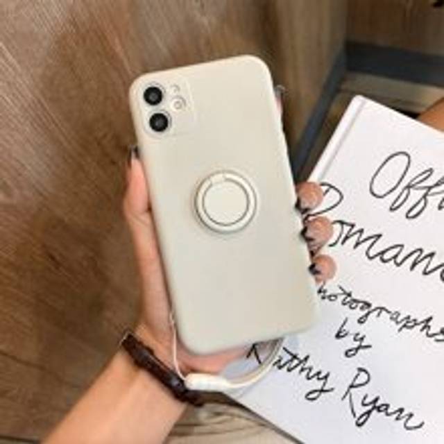 SHEIN Plain Phone Case With Ring Holder