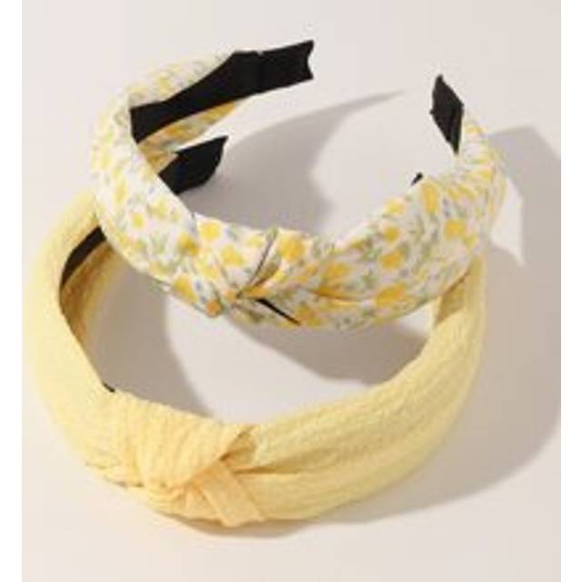 SHEIN 2pcs Solid & Printed Bow Design Headbands, Suitable For Daily Wear, Spring/Summer, Vacation Hairband Hair Hoop