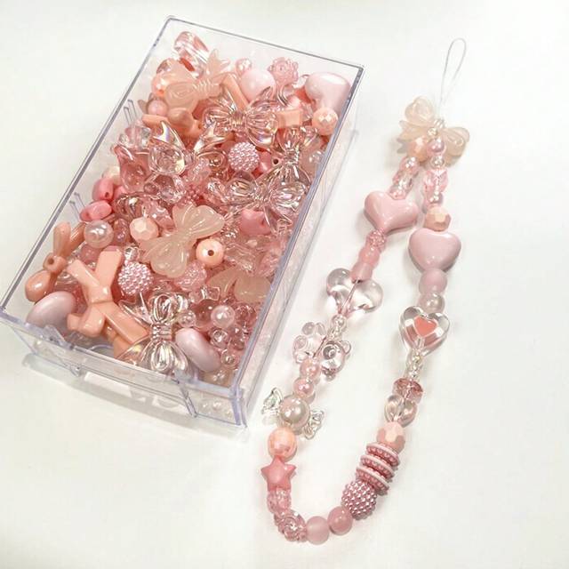 SHEIN 30g/1.06oz 1-3cm Randomly Mixed Acrylic Bead Material Can Be Used To Make Women&#39;s Bracelets, Necklaces, And Phone Chains