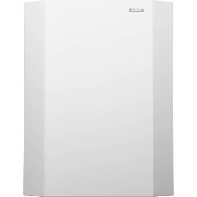 Papperskorg KATRIN vit metall 25L