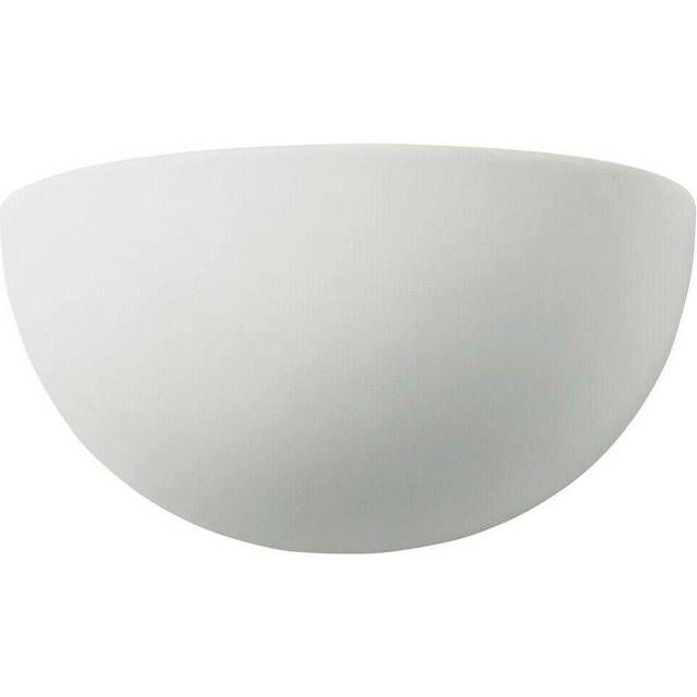 Dimmable LED Wall Light Unglazed Ceramic Round Dome Fitting Lounge Lamp Lighting