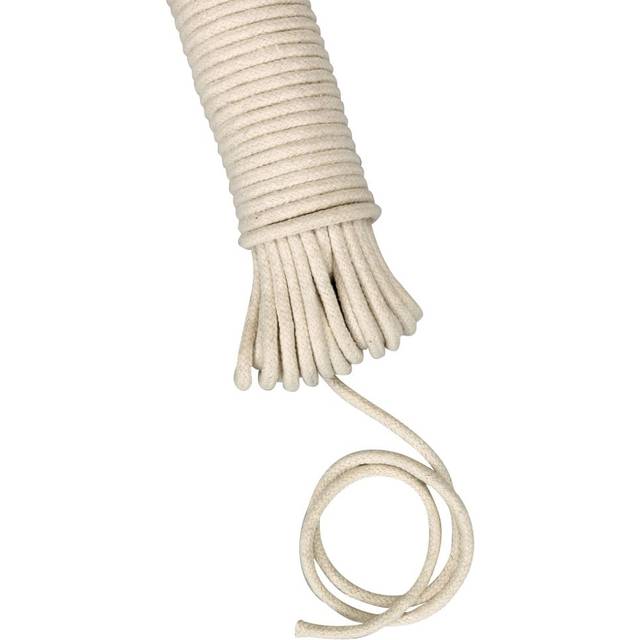 Household Essentials 04800 All-Purpose Cotton Clothesline Rope | 100 Ft Length | 3/16-Inch Dia