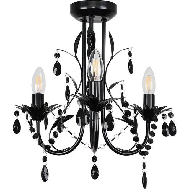 Odelia 3 Way Black Ceiling Light Chandelier