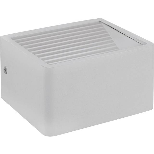 IP44 Outdoor Wall Light White Aluminium 6W Built in LED Porch Lamp