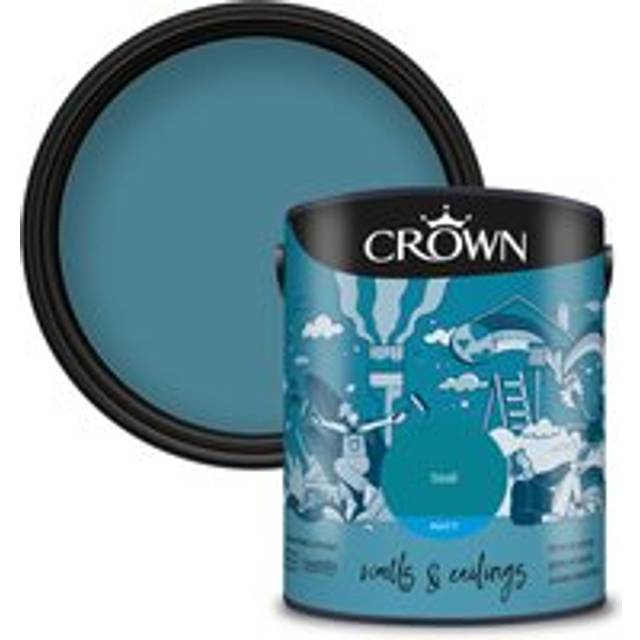 Crown Matt Emulsion Paint - Teal - 5L