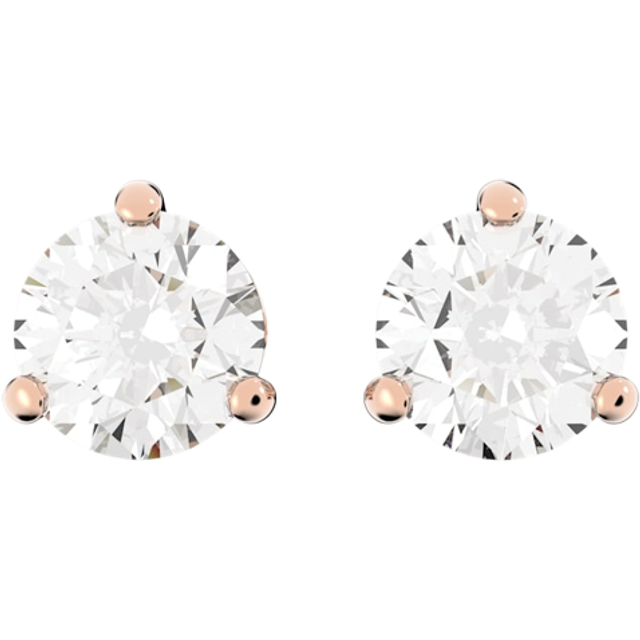Swarovski Solitaire Rose Gold Earrings