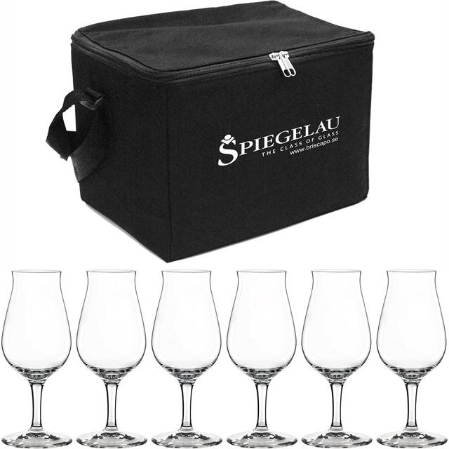 Spiegelau Whiskeysnifferglas väska inkl 6 glas klar - Transparent