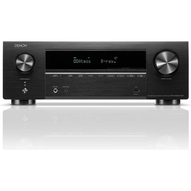 Denon AVR-X1800H 7.2-kanals 145W 8K AV-mottagare med HEOS® Inbyggd