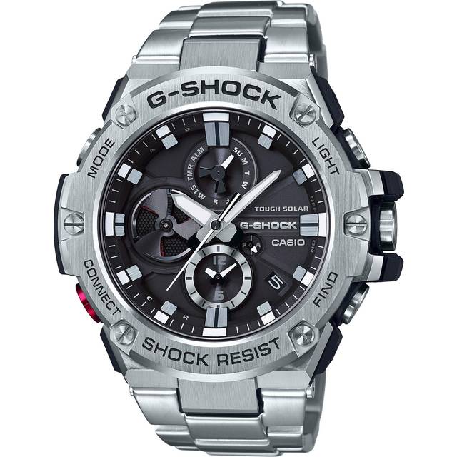 CASIO G-Shock G-Steel 'SIlver Black' GST-B100D-1APRT - Silver - Free