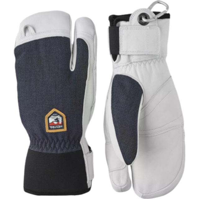Hestra Army Leather Patrol 3-finger Skidhandskar, Svart