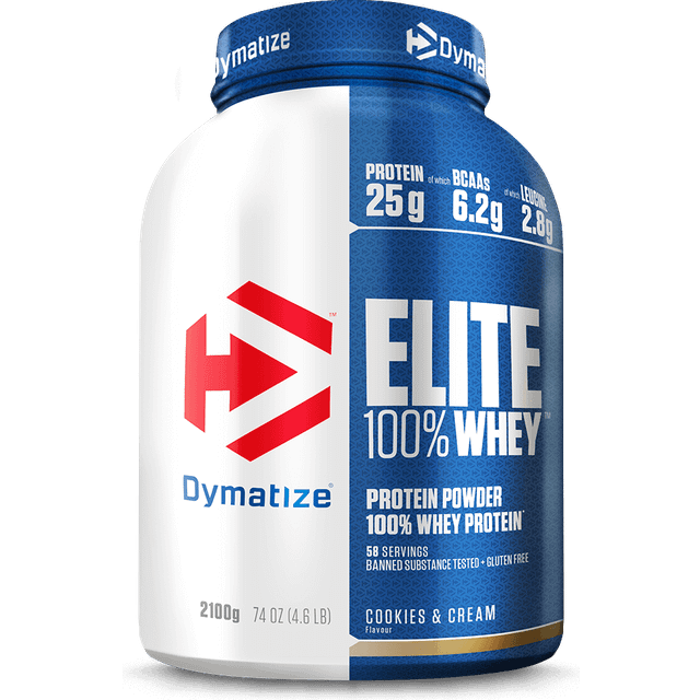 Dymatize Elite Whey Protein Powder | 2100g | Cookies & Cream | One Of The Most Popular Whey Protein In The Market