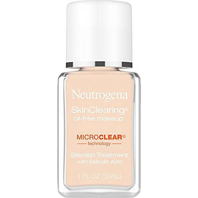 Neutrogena, Skin Clearing Oil-Free Makeup, Classic Ivory 10, 1 fl oz (30 ml)