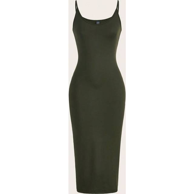 SHEIN Solid Cami Bodycon Casual Dinner Dating Dress