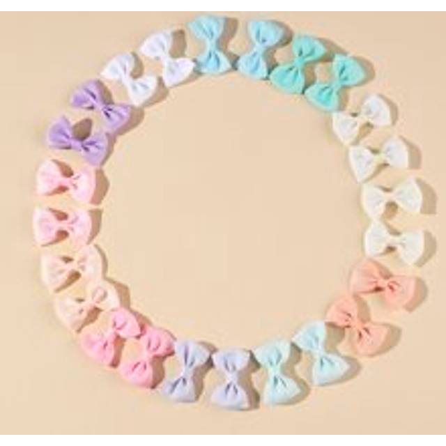 SHEIN 24pcs Baby Bow Decor Alligator Hair Clip Love Valentine