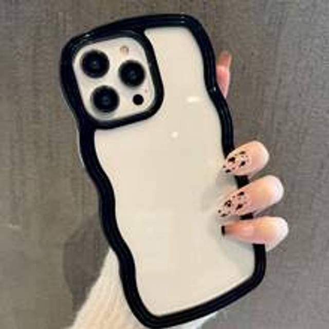 SHEIN Apple 2in1 Transparent Black Shockproof Phone Case Compatible With Iphone 11, 12, 13, 14, 15, 7A16
