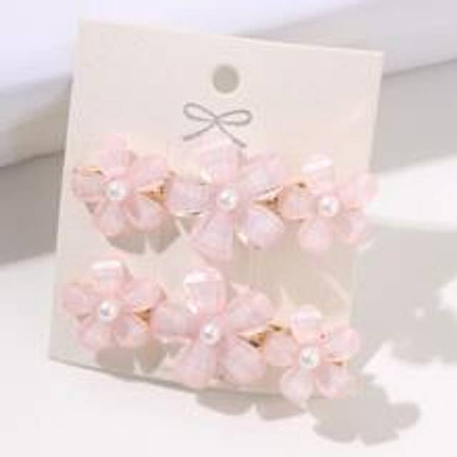 SHEIN 2pcs Faux Pearl & Flower Decor Alligator Hair Clip Elegant,Pink Accessories Claw Clips Hair Claws Hair Barrettes