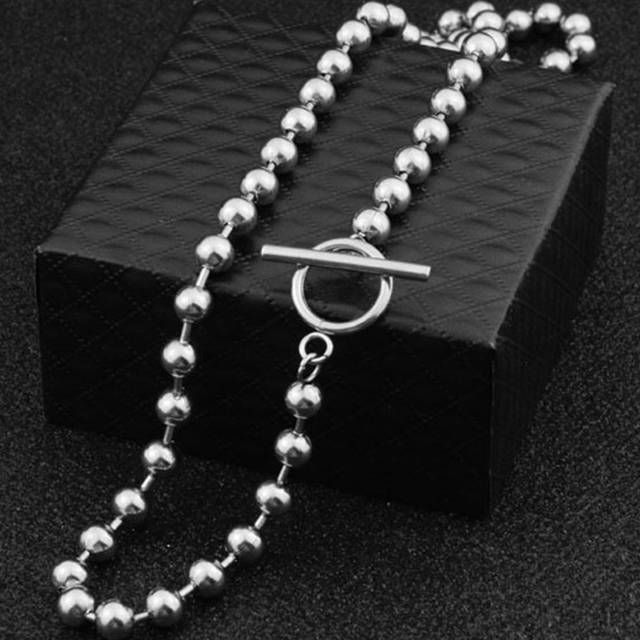 SHEIN OT Buckle Design Chain Necklace