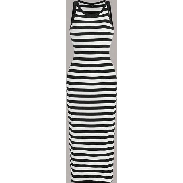 SHEIN Striped Print Bodycon Dress