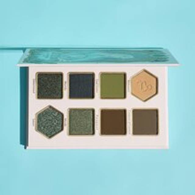 SHEGLAM Calm Capricorn Palette 8-Clolor Shimmer Pearlescent Matte Eyeshadow Palette Grey Brown Blue Green Glitter High Pigment Long Wear Blendable Pro Eyeshad