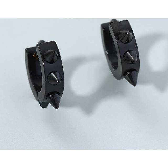 SHEIN Fashionable and Popular Men Stainless Steel Earrings for Vacation and for a Stylish Look