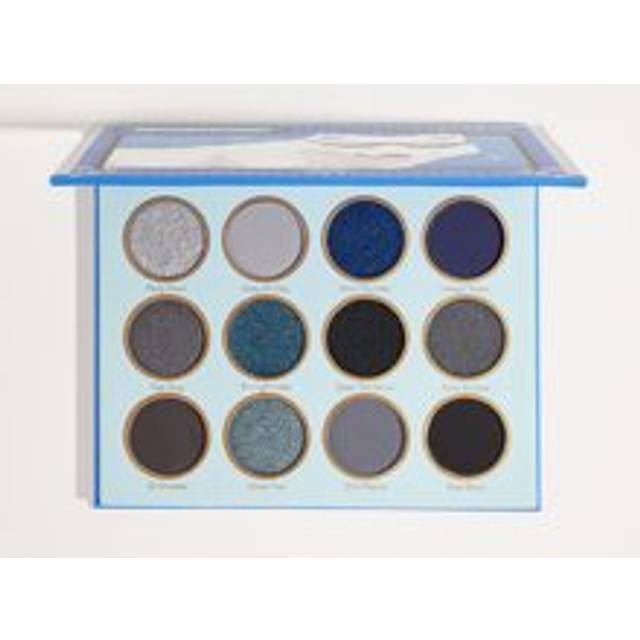 SHEGLAM Wolf Calls Palette 12-Clolor Shimmer Matte Eyeshadow Palette Metallic Color Blue Grey Long Lasting No Smudge Highly Pigmented Soft Smooth Eyeshadow Ey
