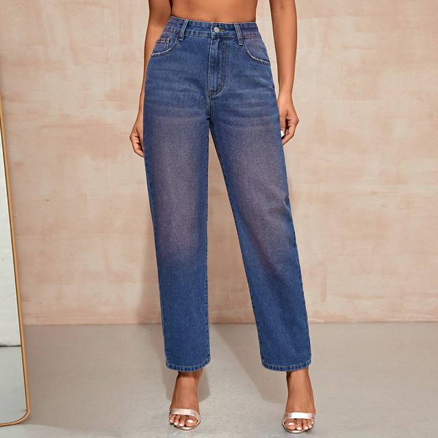 SHEIN High Waist Mom Fit Jeans