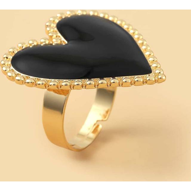 SHEIN Heart Decor Ring Valentines,Mom,Mother,Mother&#39;s Day,Gift