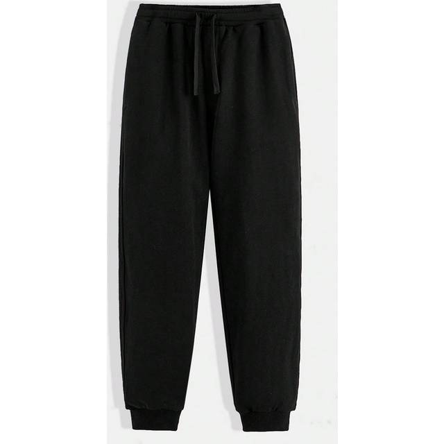 SHEIN Boys Drawstring Waist Solid Joggers
