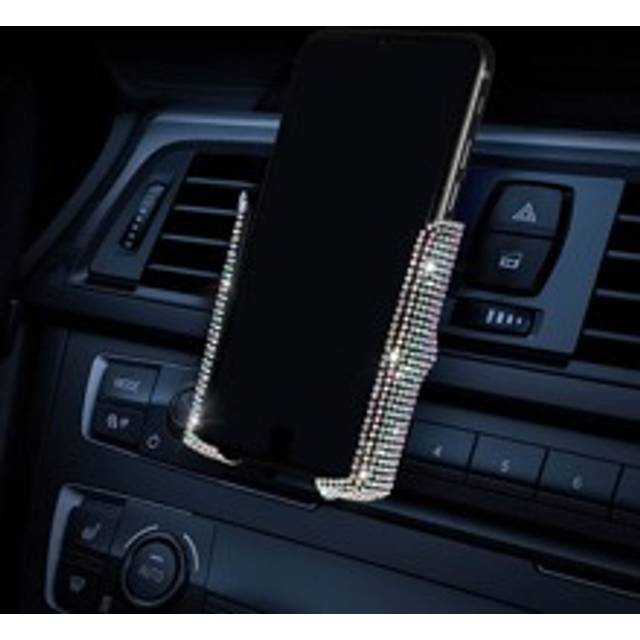 Rhinestone Decor Car Air Outlet Telefonhållare - Multifärgad (En-Storlek)