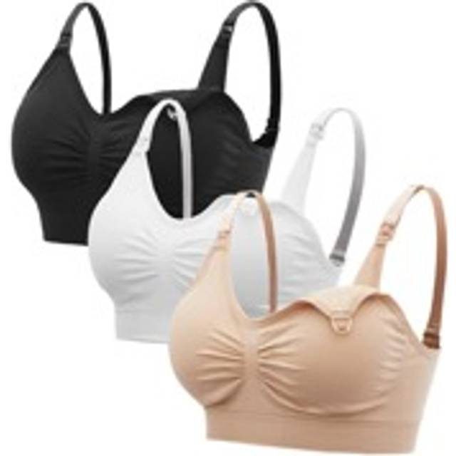SHEIN Maternity 5pack Solid Ruched Nursing Bra
