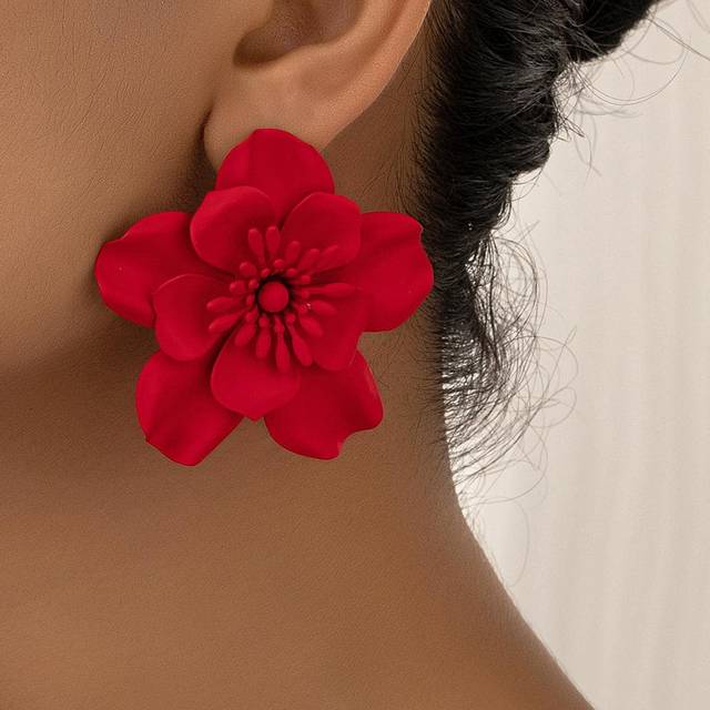 SHEIN Flower Design Stud Earrings Valentines,Mom,Mother,Mother&#39;s Day,Gift