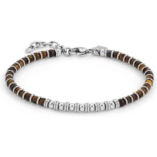 Nomination Instinct Tiger Eye Bead Bracelet 027902/041 - Silver