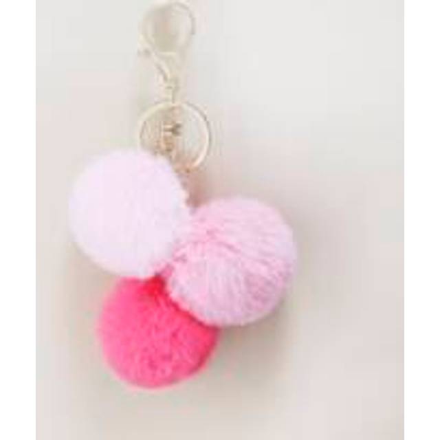 SHEIN Pom Pom Charm Keychain Car Accessories Bag Charm Backpack For School
