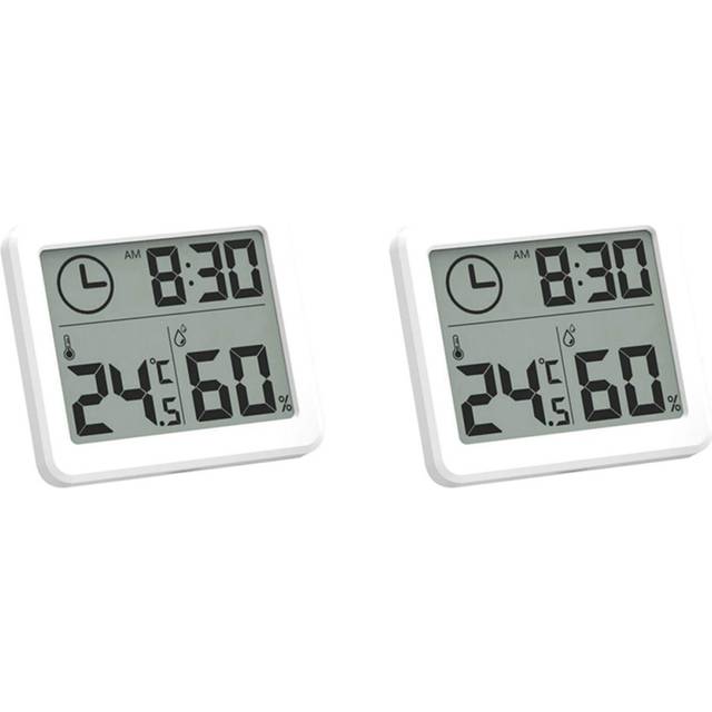 2X Room Thermometer, Humidity Meter, Temperature and Hygrometer with LCD Screen Monitor Temperature and Humidity