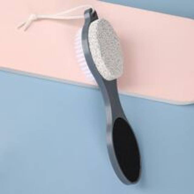 1 st Foot File Callus Remover Multifunktions 4 i 1 fot pedikyrverktyg med fotskrubber, pimpsten, fotrasp och sandpapper för hemmafotvård, fotvårdsverk - Multifärgad (En-Storlek)