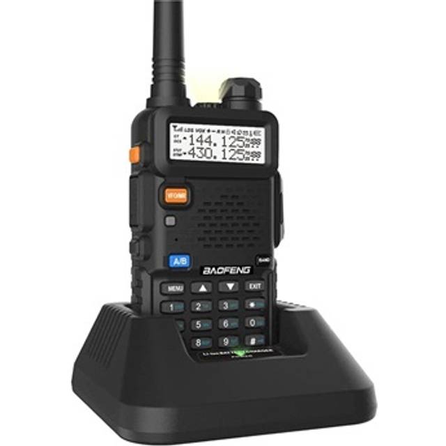 Baofeng UV-5R Dual-Band Walkie-Talkie - Svart
