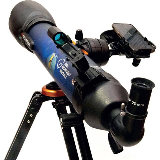 Celestron Royal Observatory Greenwich StarSense Explorer DX 100AZ Smartphone App-Enabled Refractor Telescope