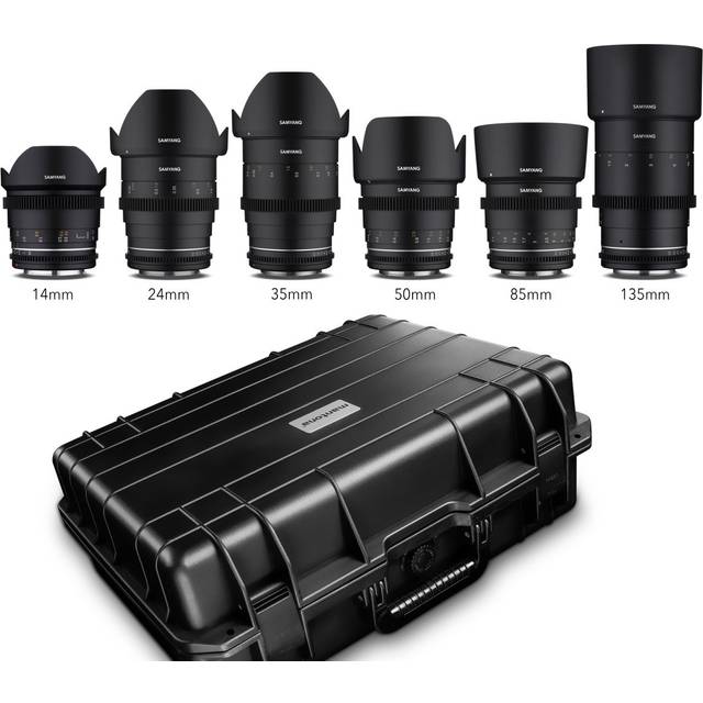 Samyang MF 14mm/24mm/35mm/50mm/85mm/135mm MK2 VDSLR Video Lens Case Set for Canon EF