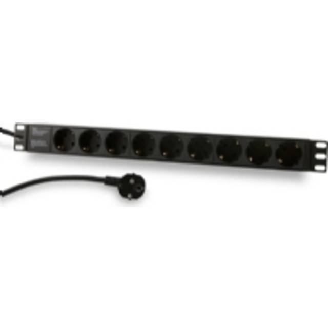 Synergy 21 PDU 9 st CEE7 eluttag 2 meter CEE7 Svart