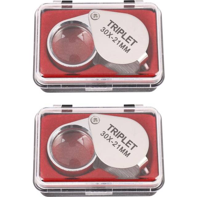 Portable 30x Power 21mm Jewelers Magnifier Gold Eye Loupe Jewelry Store Magnifying Glass With Exquisite Box