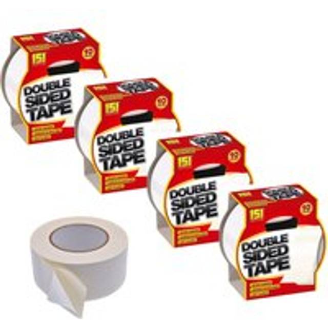 4 Double Sided Tape Heavy Duty Adhesive Tape Multipurpose 48mm 10M