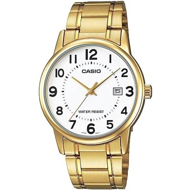 Casio LTP-V002G-7B2UDF Women's Gold-Tone Analog Watch – White Dial