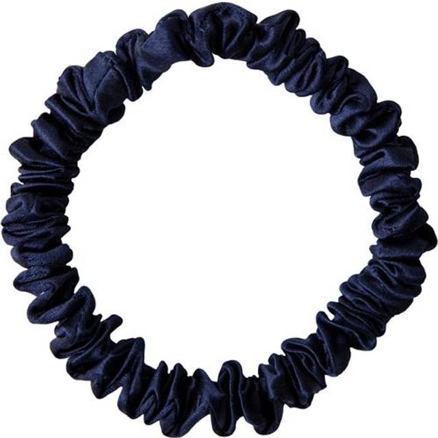 ByBarb hair accessories Sidensnodd tunn mörkblå, 1 st