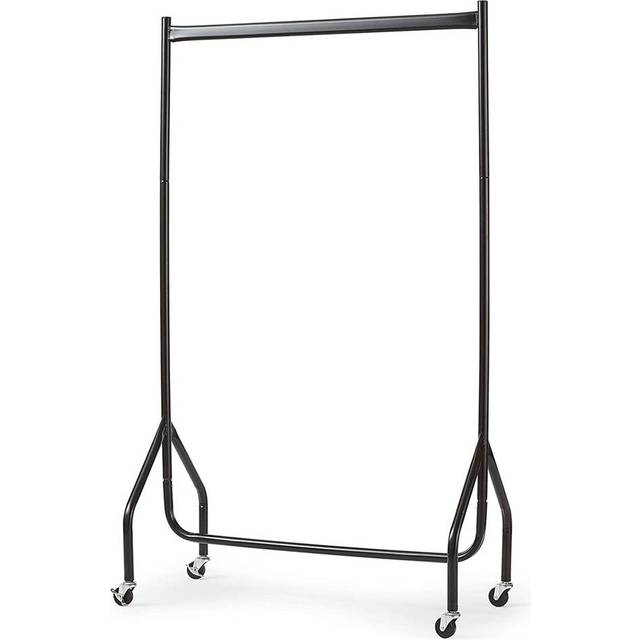 House of Home Heavy Duty Clothes Rail With Wheels 4 Sizes Black - Black / 3ft