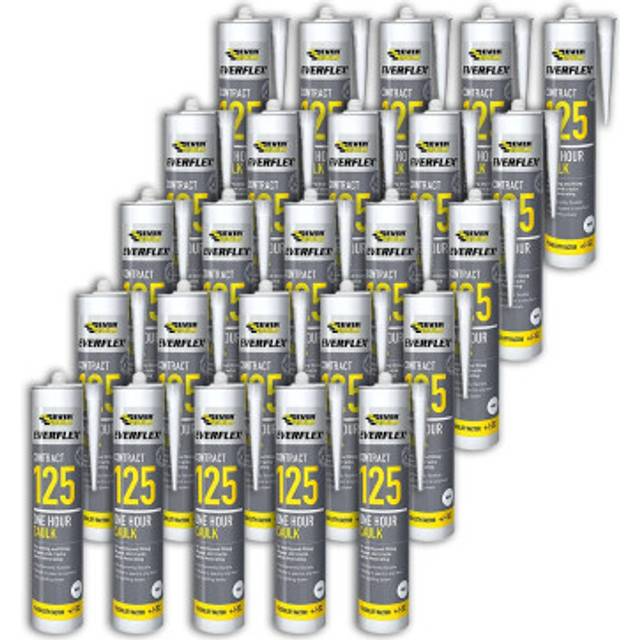 Everbuild 125 One Hour Caulk C3 White - white