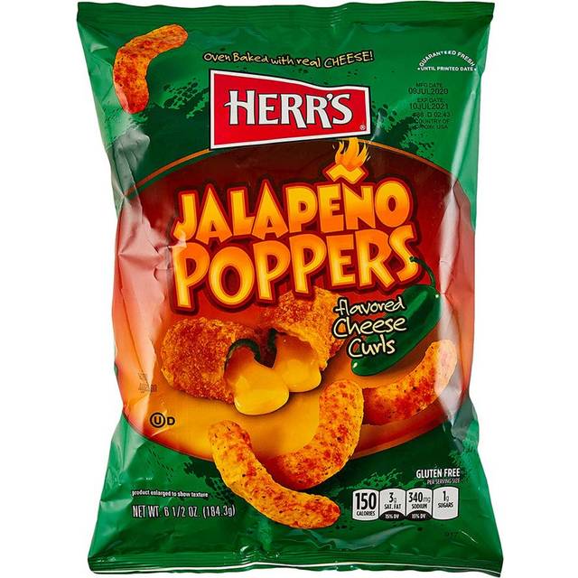 Herr's Jalapeño Poppers Cheese Curls 113g